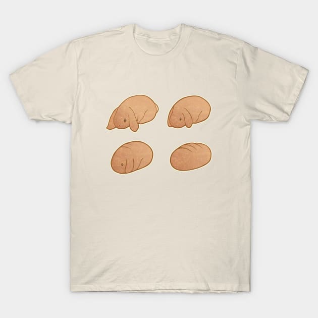 Bunny Loaf (Stacked) T-Shirt by PistachiBow